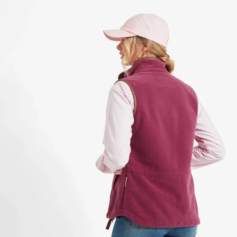 Schoffel Ladies Lyndon Fleece Gilet - Mulberry-3