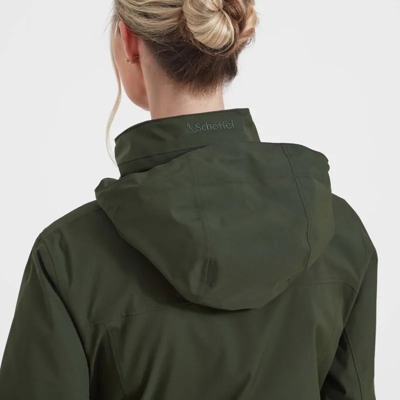 Schoffel Ladies Teal Ultralight Coat - Forest-5