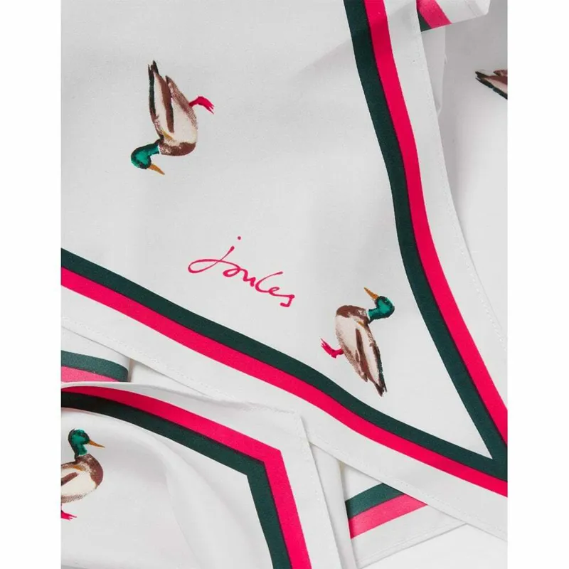 Joules Asher Mallard Cream Scarf-3