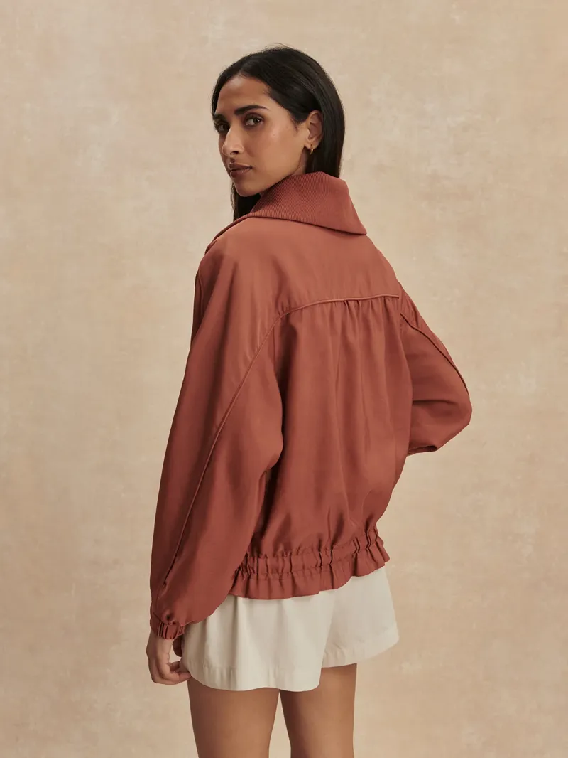 Varley Lotta Blouson Jacket - Maple-4