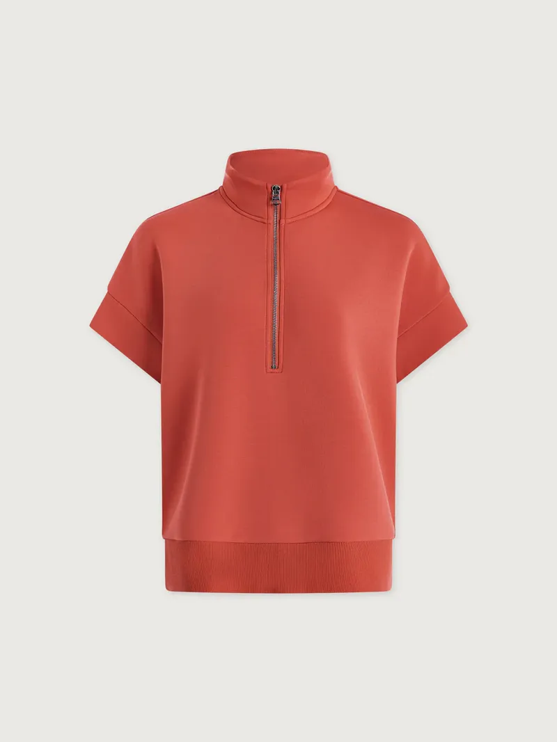 Varley Ritchie Short Sleeve Sweat - Summer Fig-5