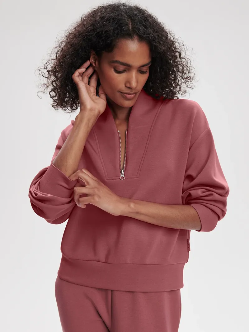 Varley Davidson Sweat - Wild Rhubarb