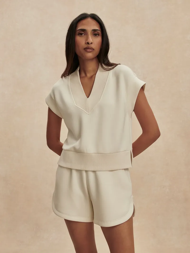 Varley Coulter High Rise Shorts - Pristine