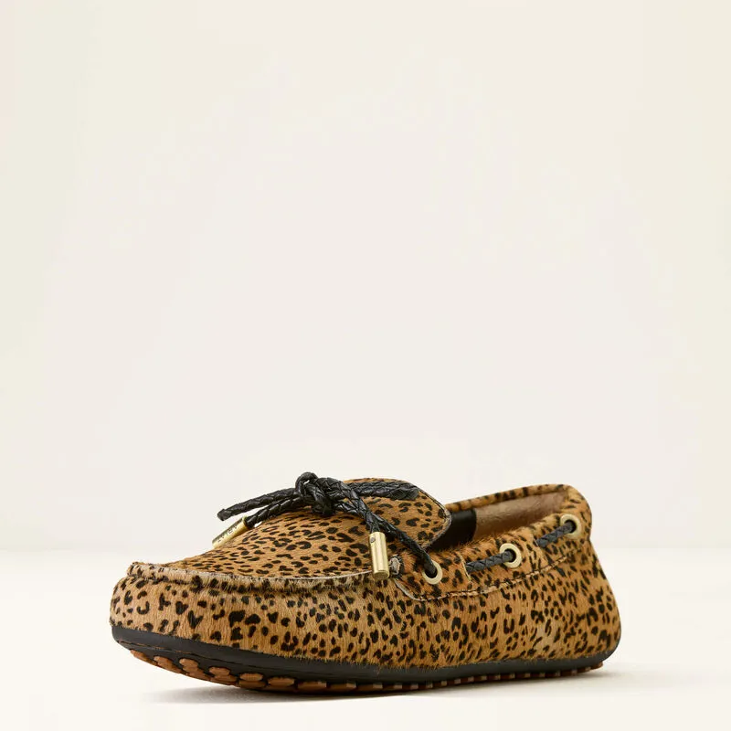 Ariat Margot Driving Moccasin - Mini Cheetah Hair On