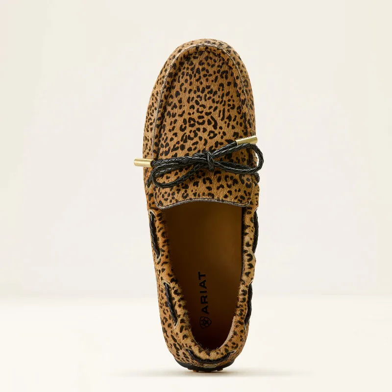 Ariat Margot Driving Moccasin - Mini Cheetah Hair On-3