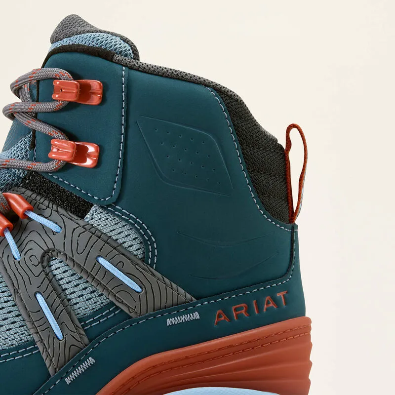 Ariat Traverse Mid Waterproof Hiking Boot - Blue Depths-2
