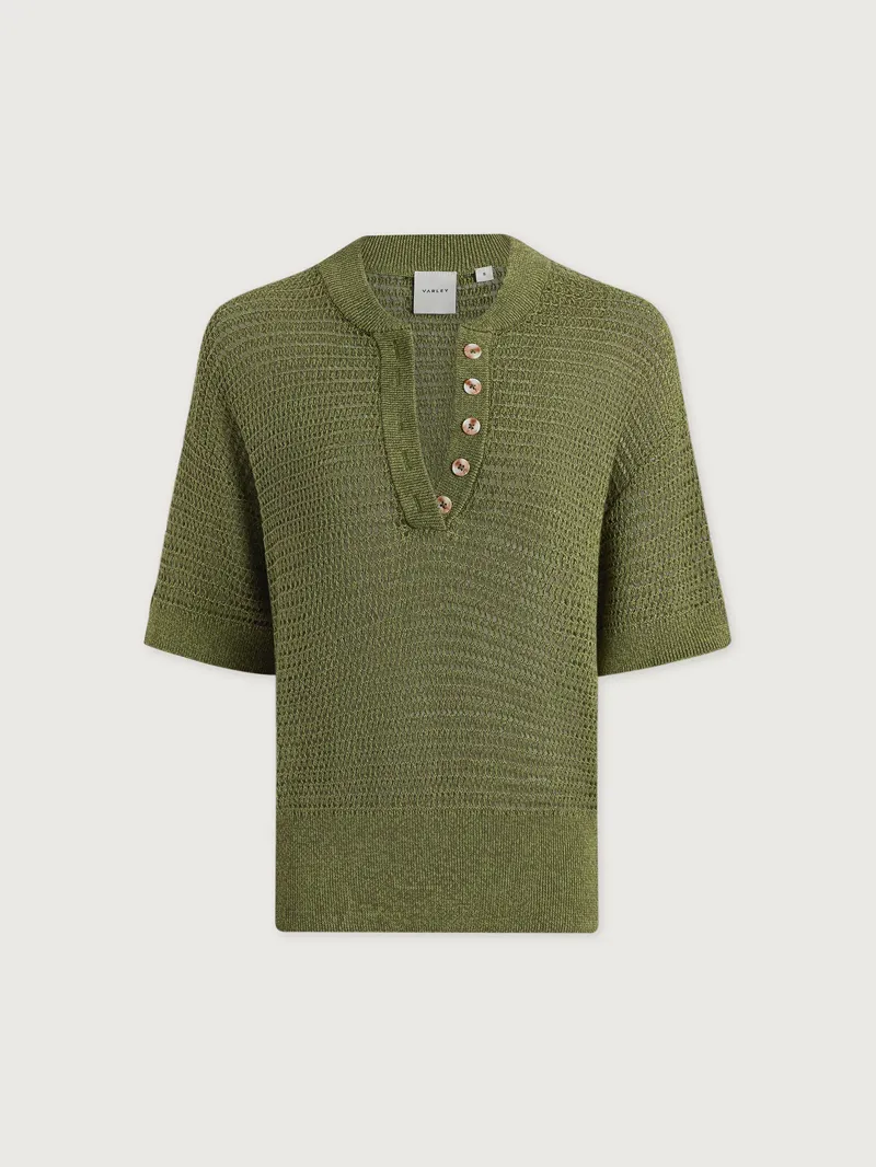 Varley Callie Knit Top - Olivine-4