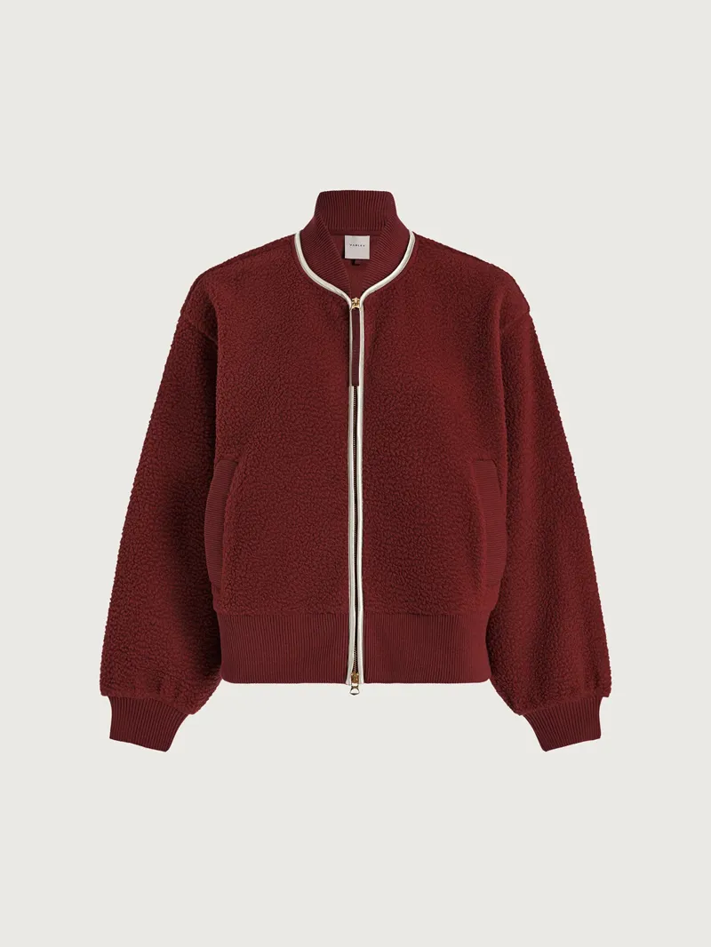 Varley Hansley Fleece Jacket - New Maroon-5