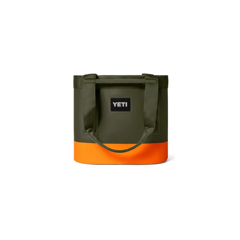 YETI Camino 20 Carryall Olive/King Crab Orange Tote Bag-1
