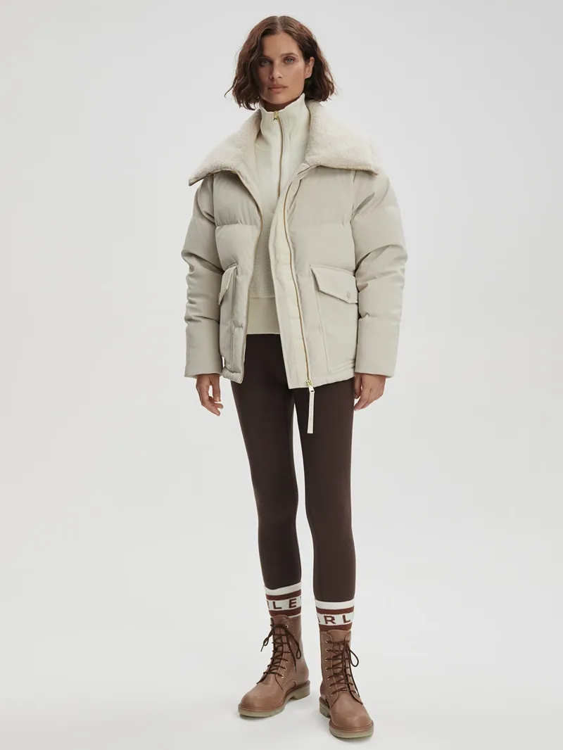 Varley Roseville Down Jacket - Fog-4