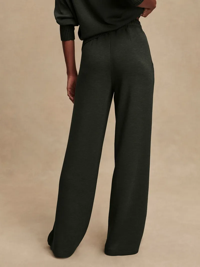 Varley The Extra Wide Leg Pant 29.5 - Olive Marl-4