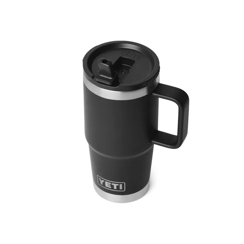 YETI Rambler 20 Oz Black Travel Straw Mug-1