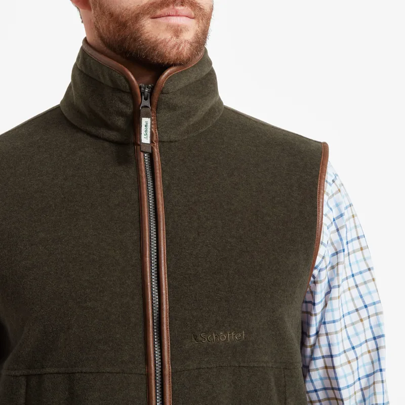 Schoffel Oakham Fleece Gilet - Dark Olive-3