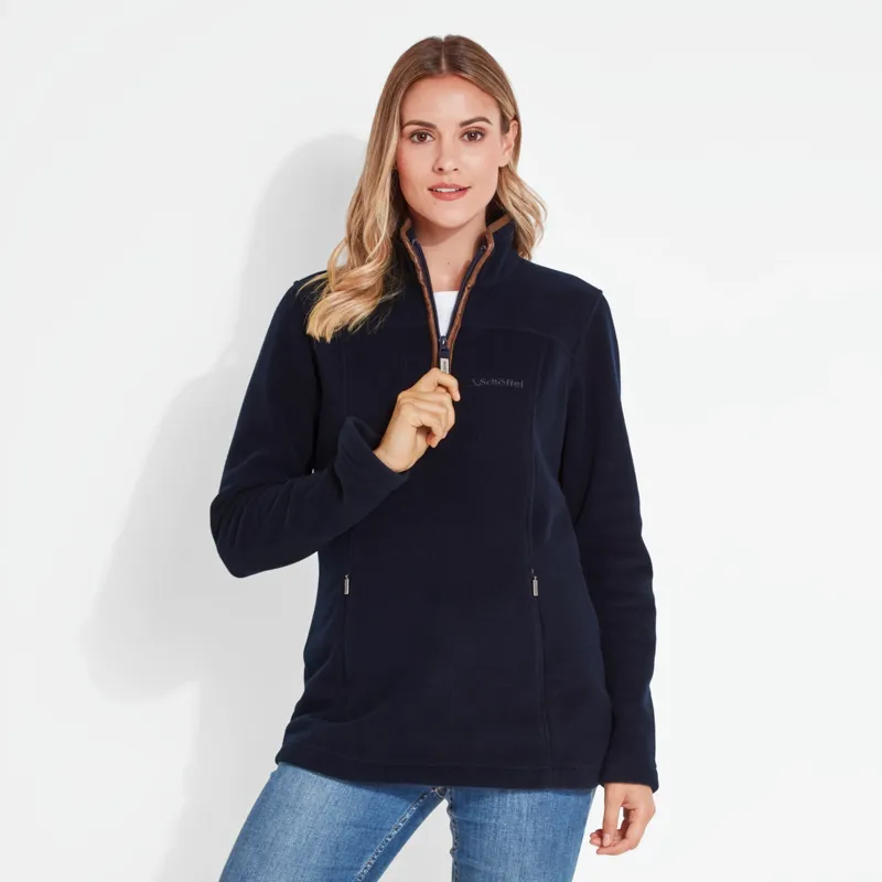 Schoffel Ladies Tilton 1/4 Zip Fleece - Navy