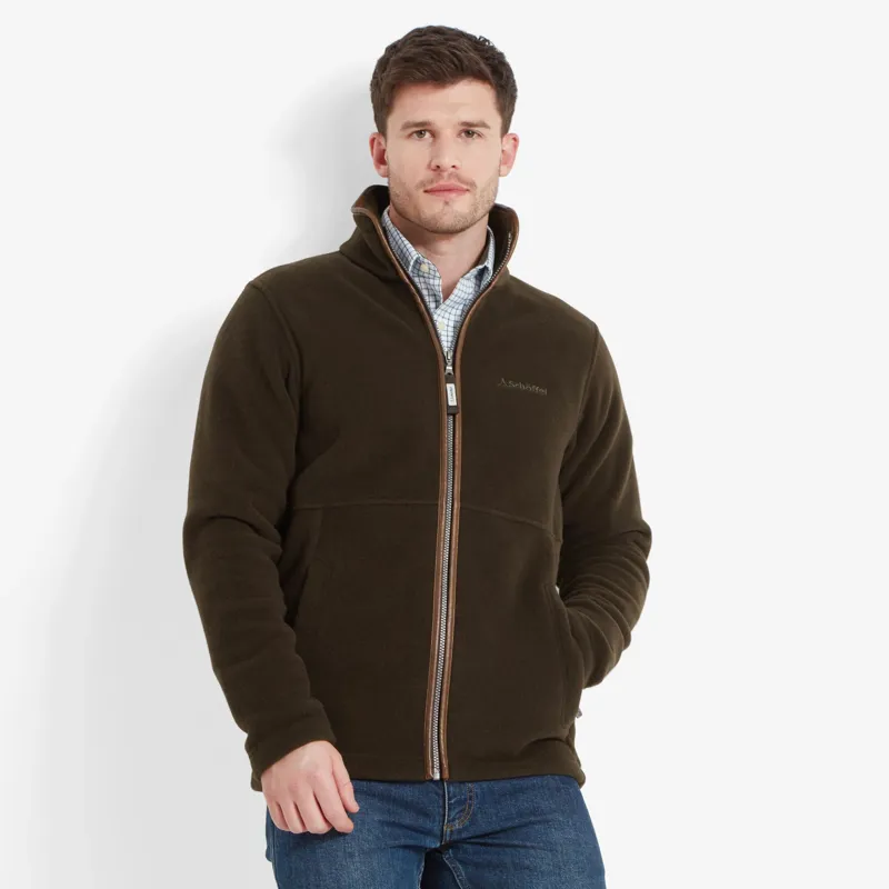 Schoffel Cottesmore Fleece Jacket - Dark Olive-5