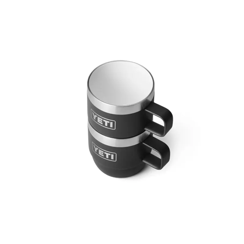 YETI Rambler 6 Oz Black Stackable Mug-3