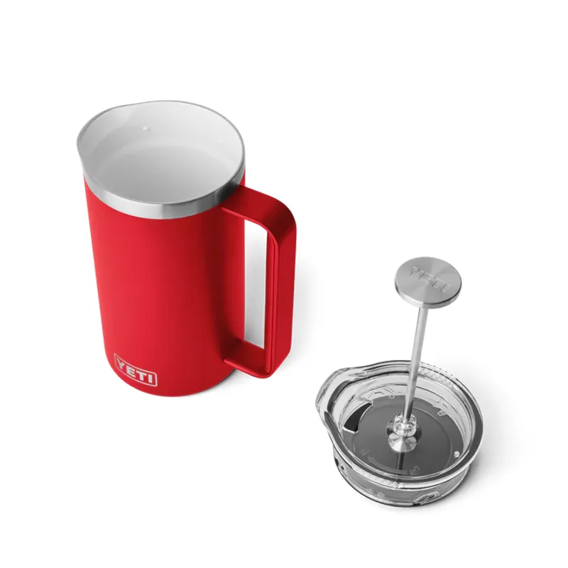 YETI Rambler 34oz Rescue Red French Press-5