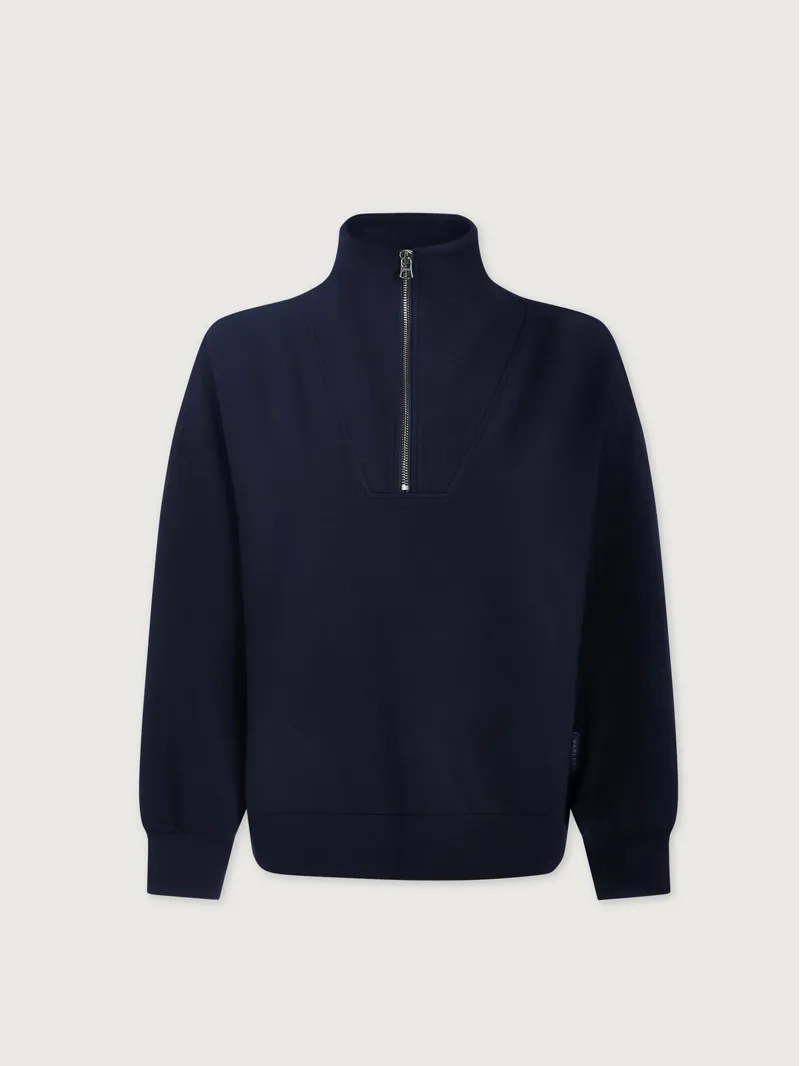 Varley Hawley Half-Zip Sweat - Navy-5