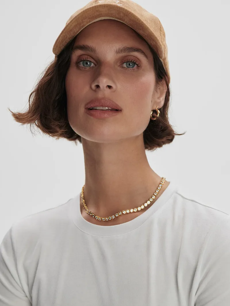 Varley Regina Fitted Tee - White-3