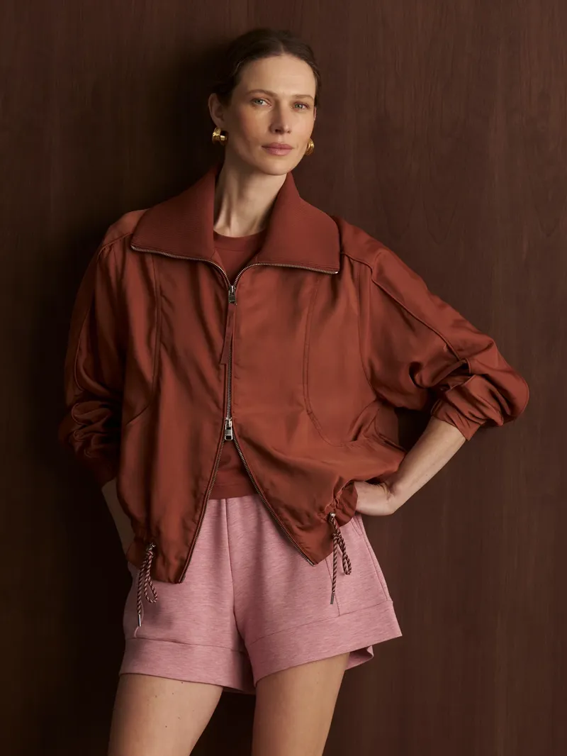 Varley Lotta Blouson Jacket - Maple