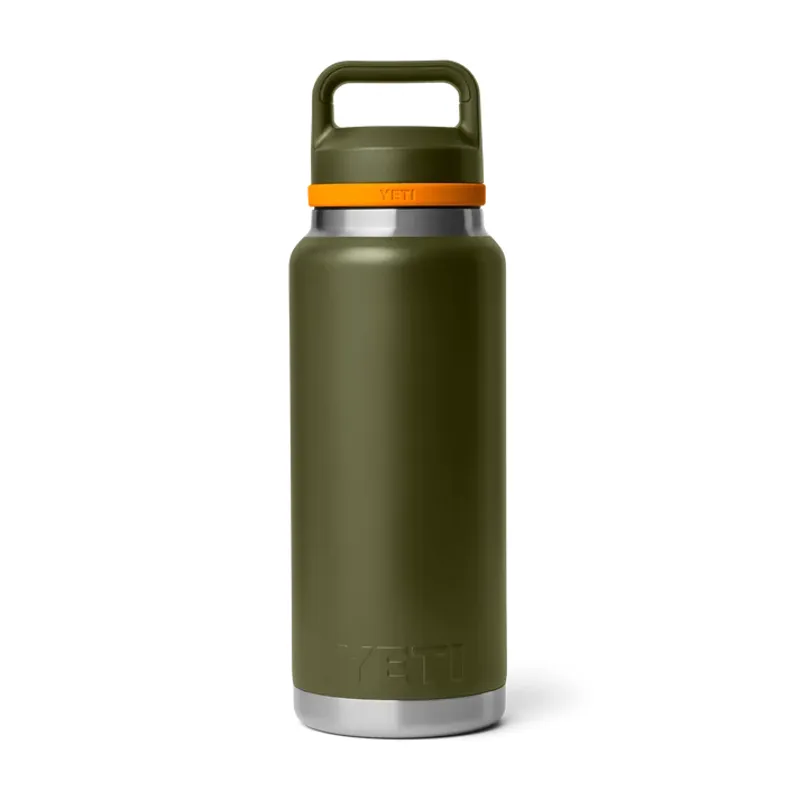 YETI Rambler 36 Oz Olive/King Crab Orange Bottle With Chug Cap-2