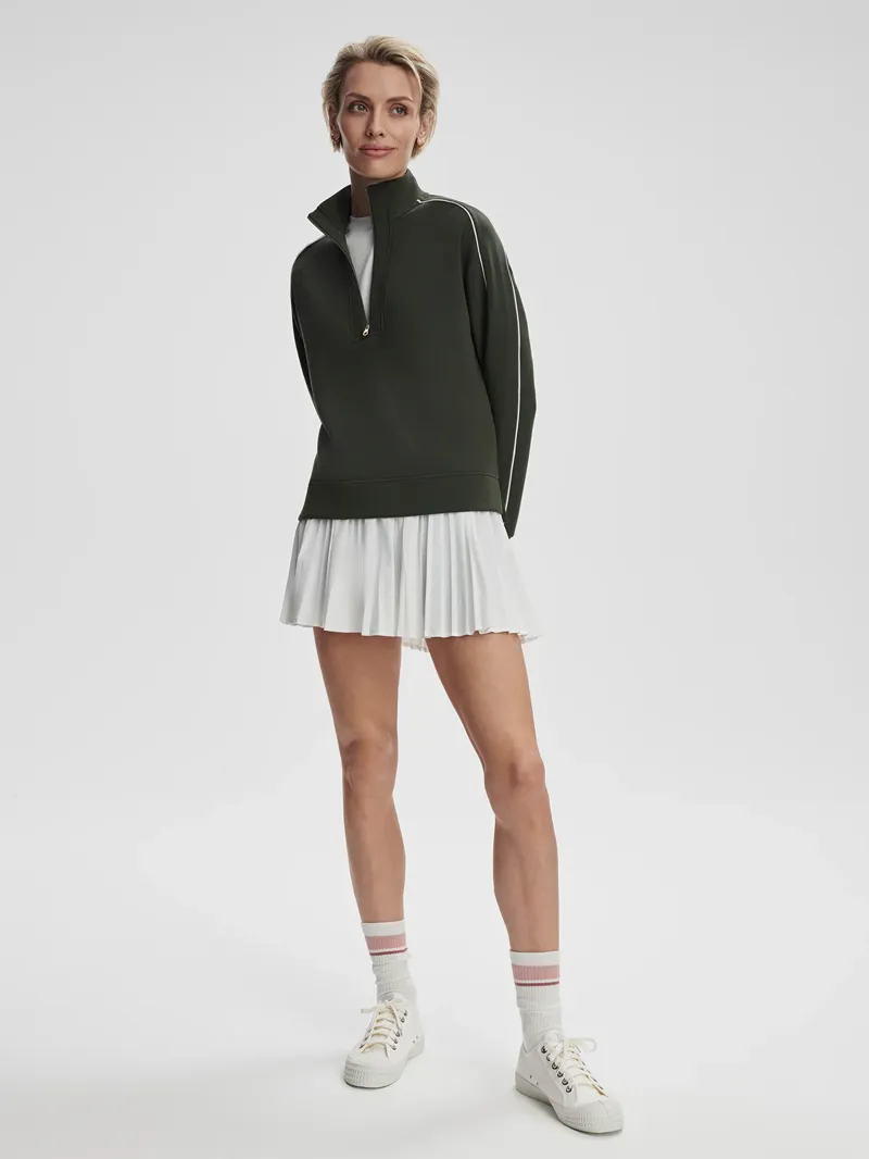 Varley Kirsi Half-Zip Sweat - Deep Ivy-2