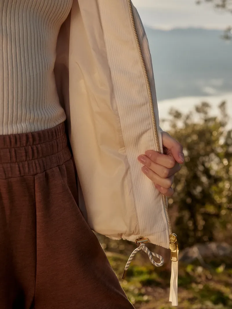 Varley Brackley Cord Puffer Jacket - Birch-5