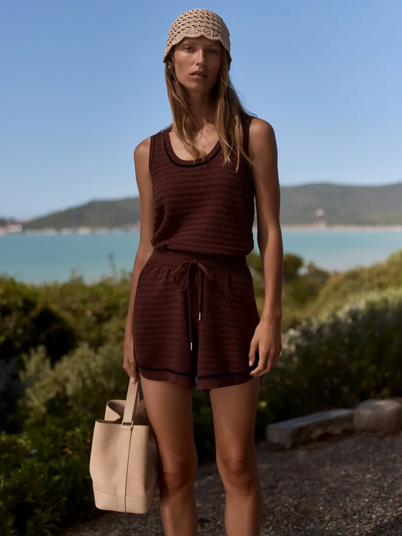 Varley Morden Knit Short 3.5 - Ironwood-3