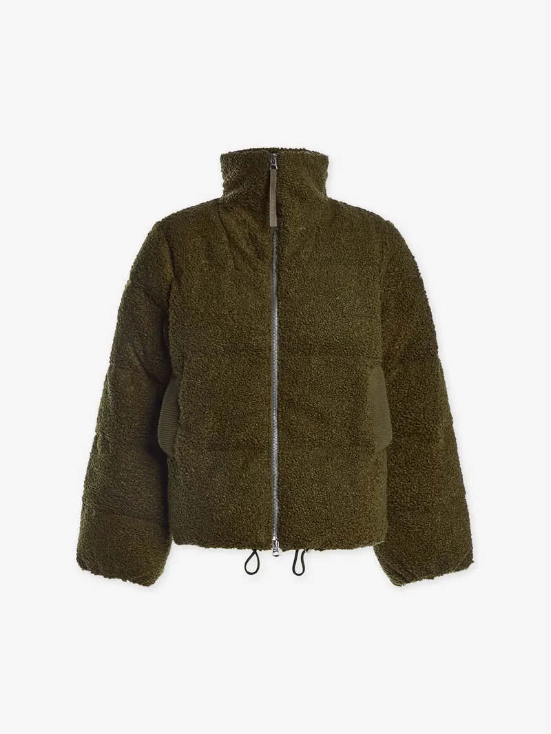 Varley Wilkins Sherpa Puffer Jacket - Dark Olive-1