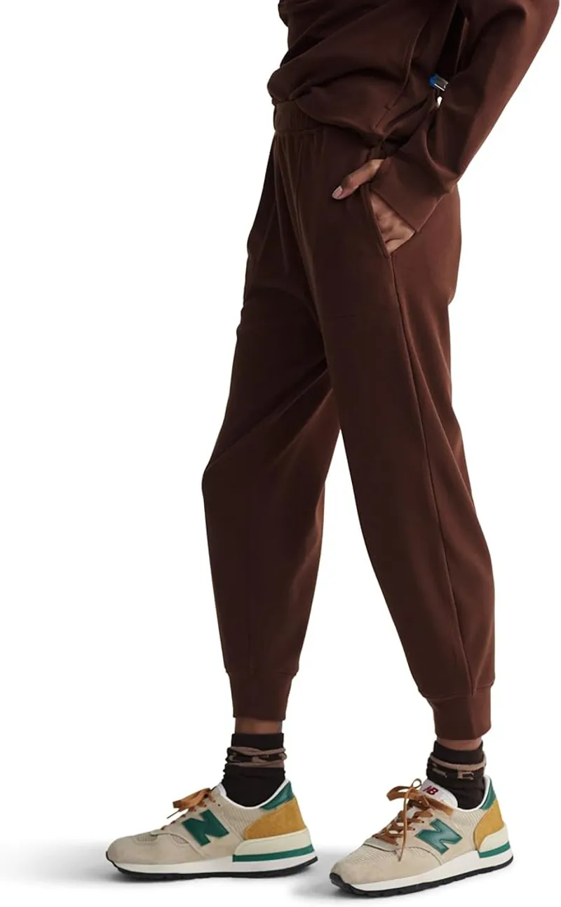 Varley Brushed Rib Slim Cuff Pant 25 - Dark Walnut