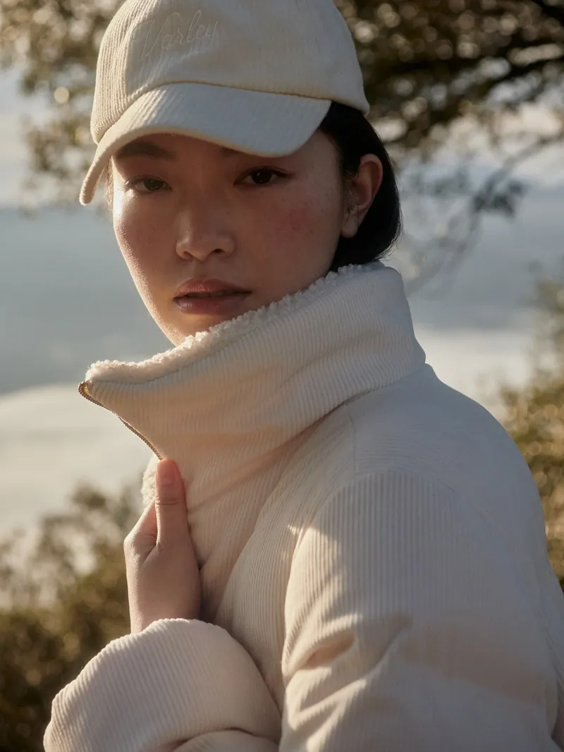 Varley Brackley Cord Puffer Jacket - Birch-3