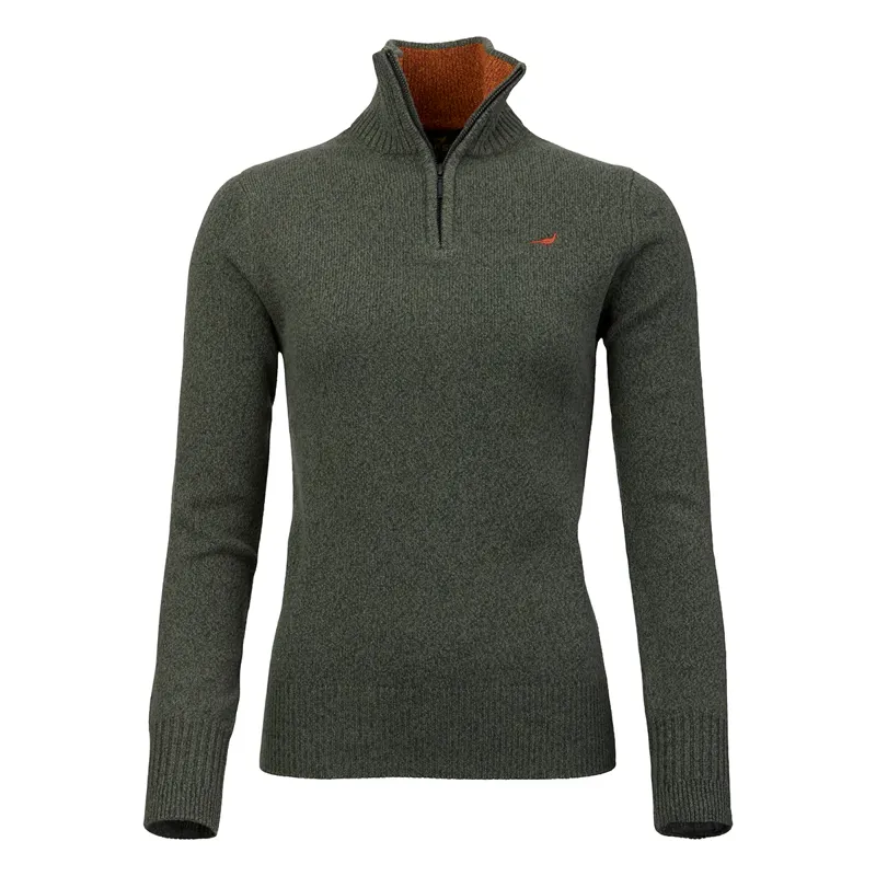 Laksen Ladies Tyne Zip Neck - Forest