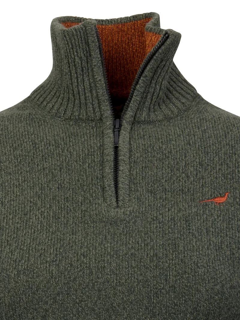 Laksen Ladies Tyne Zip Neck - Forest-1