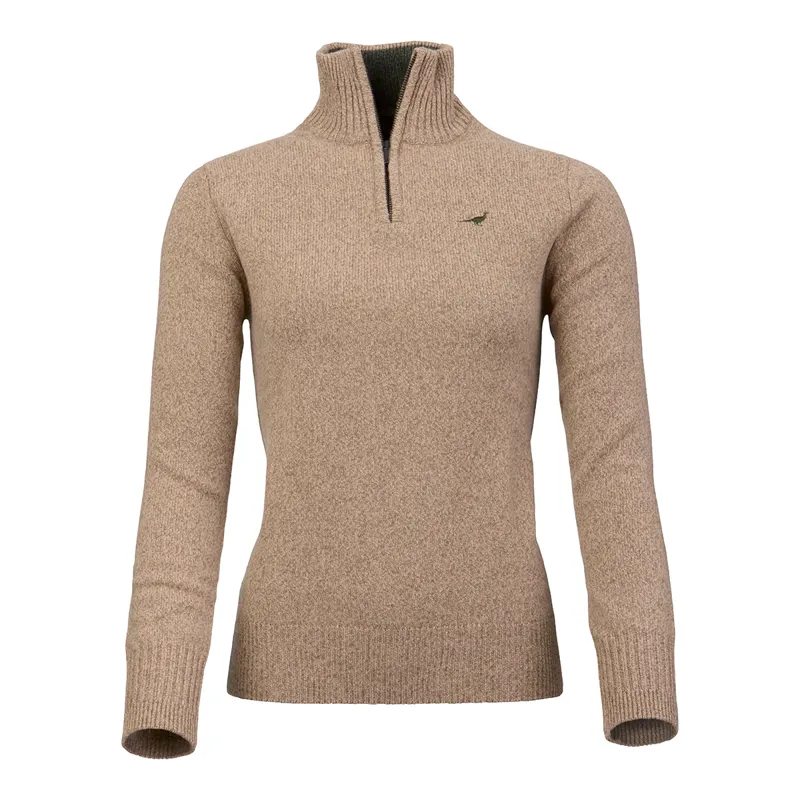 Laksen Ladies Tyne Zip Neck - Camel