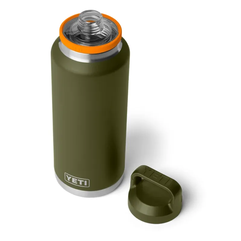 YETI Rambler 46 Oz Olive/King Crab Orange Bottle With Chug Cap-2