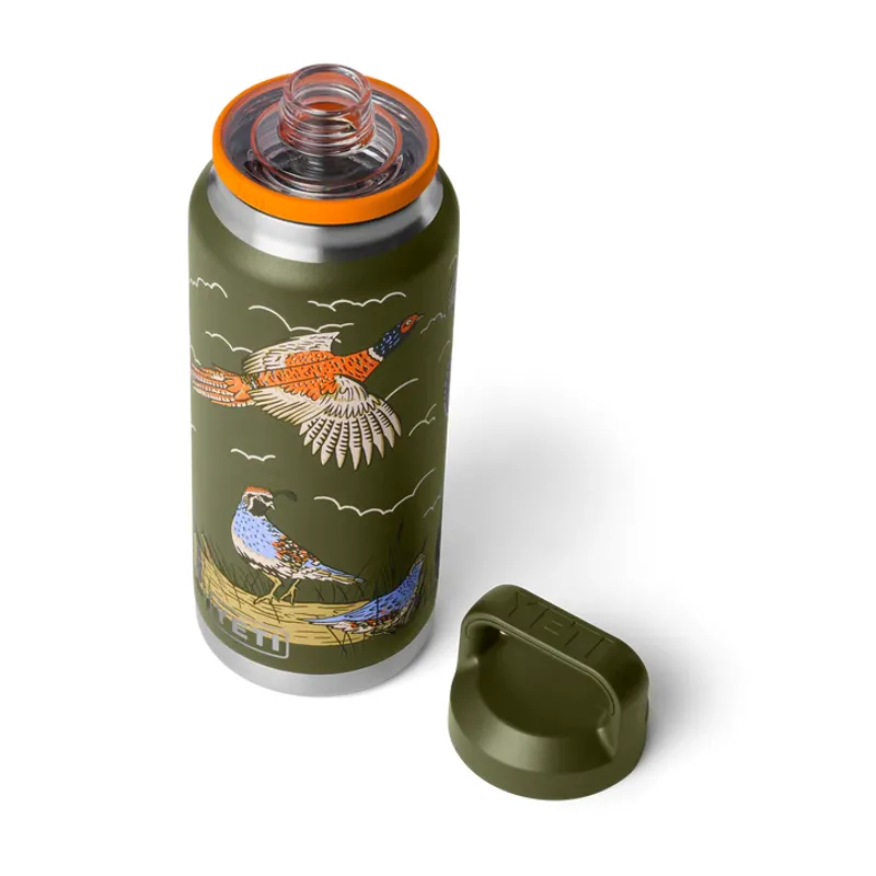 YETI Rambler 36 Oz Upland Bird Olive Bottle With Chug Cap-1