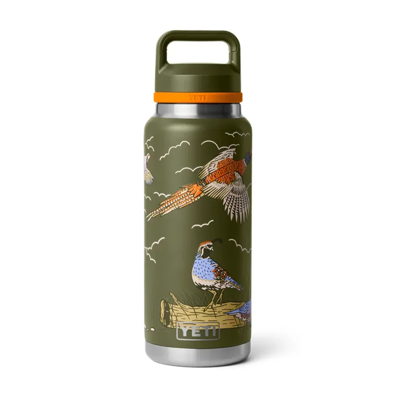YETI Rambler 36 Oz Upland Bird Olive Bottle With Chug Cap