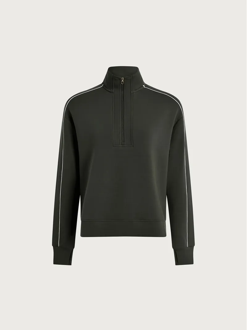 Varley Kirsi Half-Zip Sweat - Deep Ivy-5