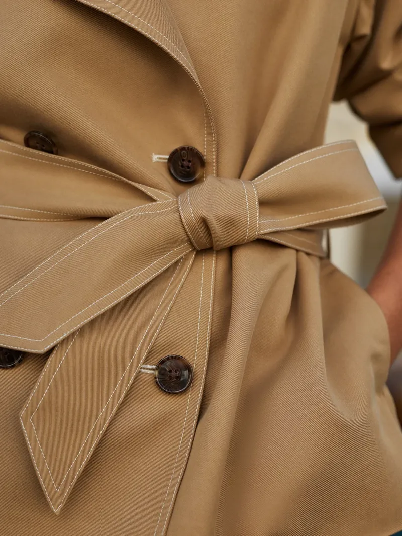 Varley Maddox Short Trench - Light Tan-4