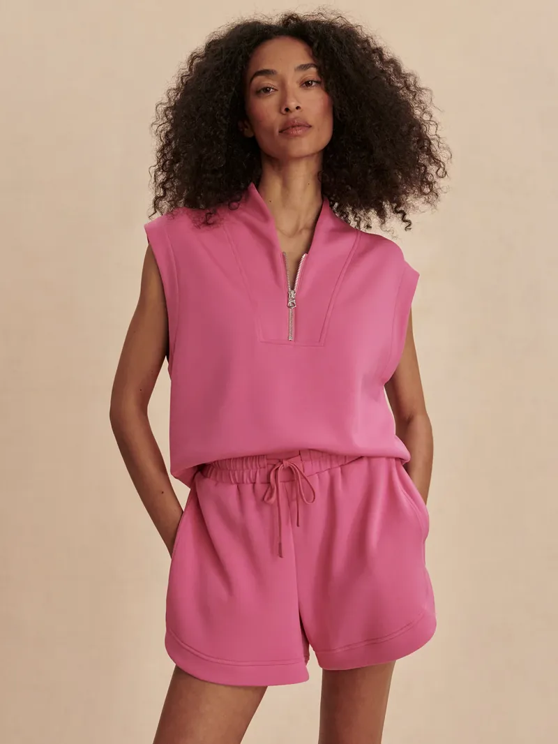 Varley Ollie High-Rise Short 3.5 - Ibis Rose