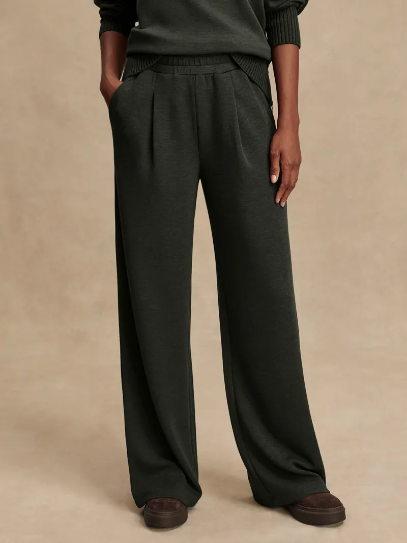 Varley The Extra Wide Leg Pant 29.5 - Olive Marl-2