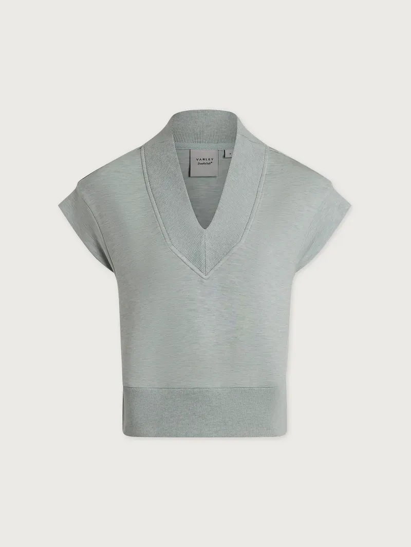 Varley Gracee V-Neck Tank - Mint Green Marl-4