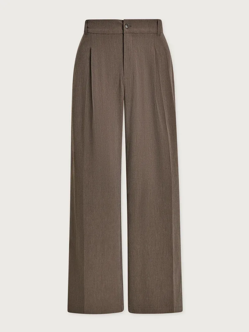 Varley Alysha Wide Leg Pant - Pine Bark Stripe-4