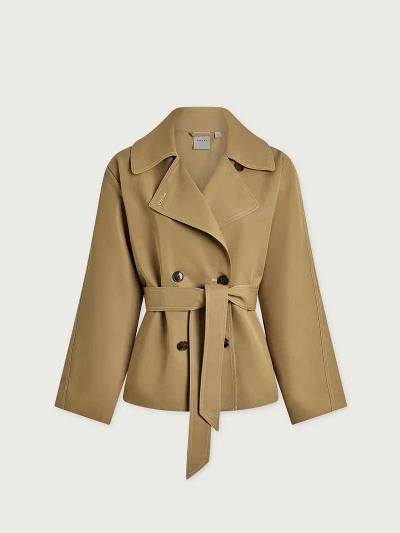 Varley Maddox Short Trench - Light Tan-7