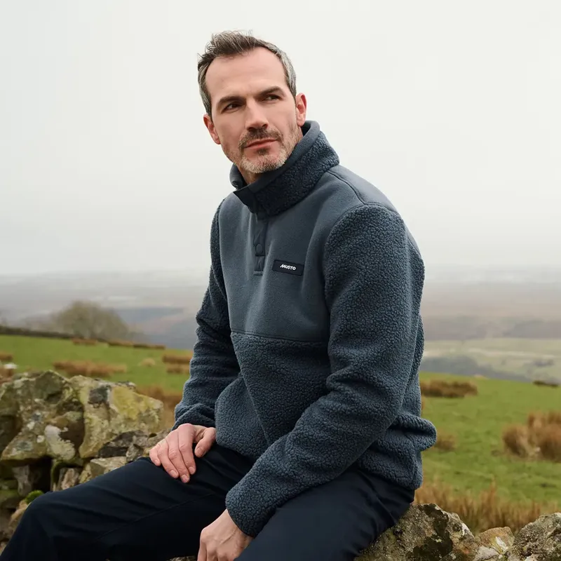 Musto Cove Deep Pile Fleece - Alpine Frost