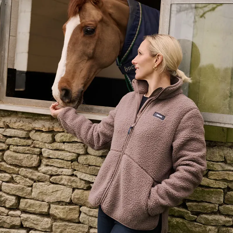Musto Cove Deep Pile Fleece Jacket - Plum