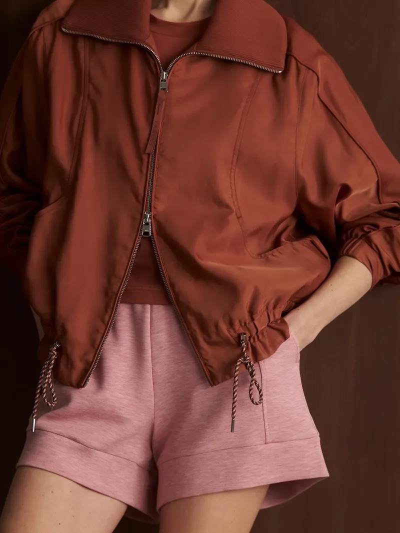 Varley Lotta Blouson Jacket - Maple-1