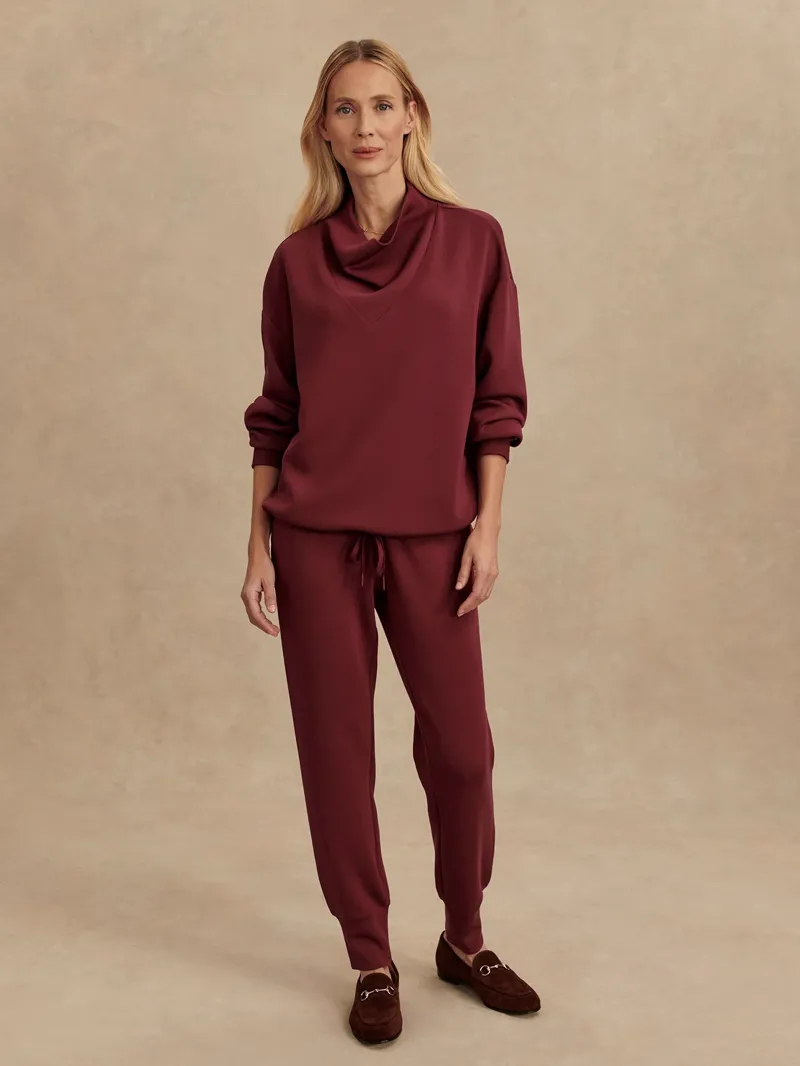 Varley Betsy Sweat - New Maroon-2