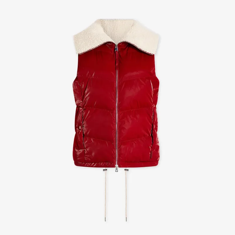 Varley Brock Puffer Gilet - Red Dahlia-5