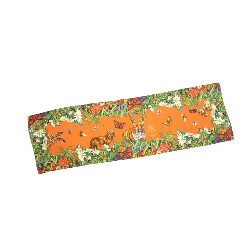 Clare Haggas Spiritual Awakening Saffron Narrow Scarf-4